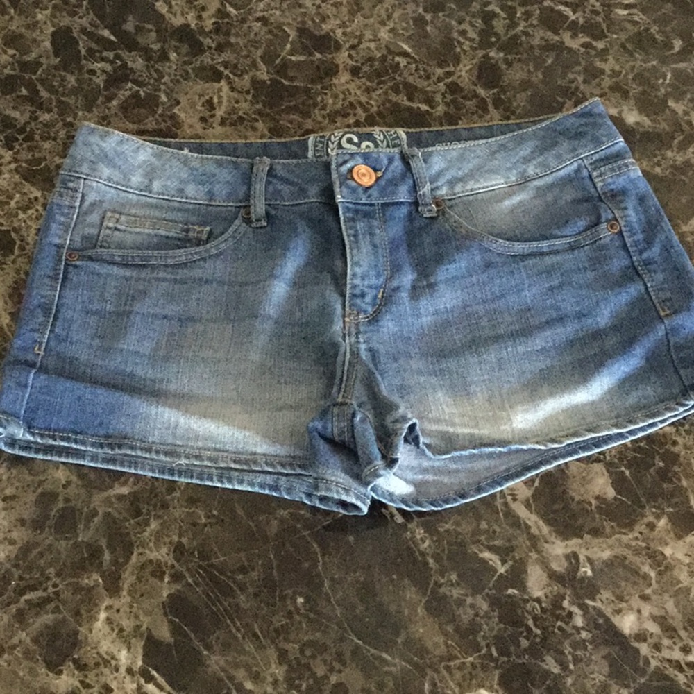 Denim shorts